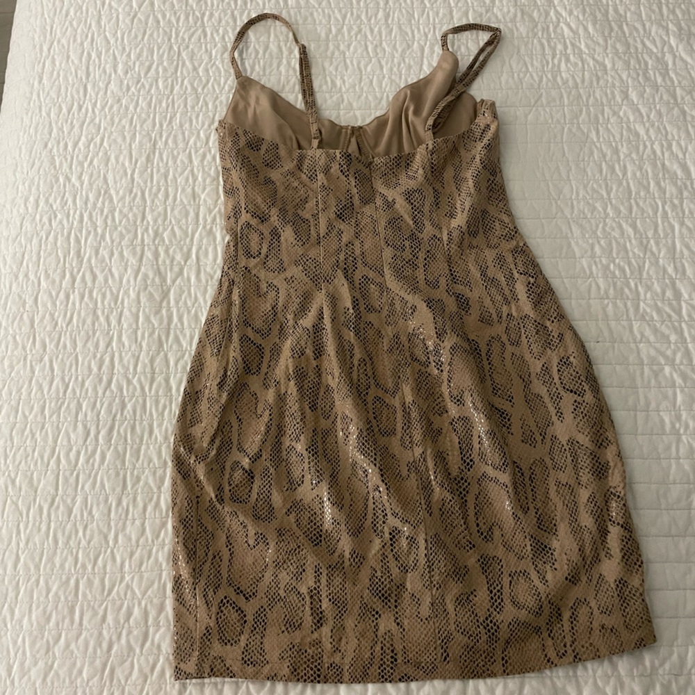 Brand new with tags faux snakeskin dress